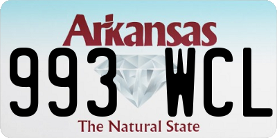 AR license plate 993WCL