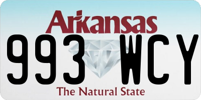 AR license plate 993WCY