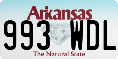 AR license plate 993WDL