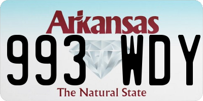 AR license plate 993WDY