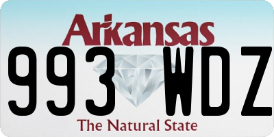 AR license plate 993WDZ