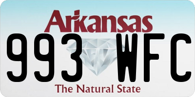 AR license plate 993WFC