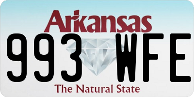 AR license plate 993WFE