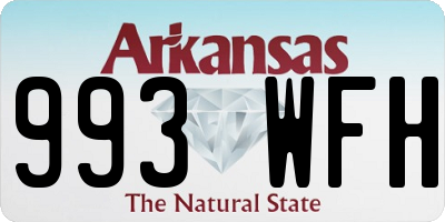 AR license plate 993WFH