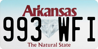 AR license plate 993WFI