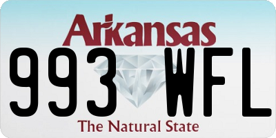 AR license plate 993WFL
