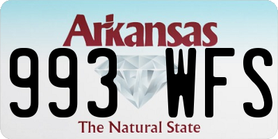 AR license plate 993WFS