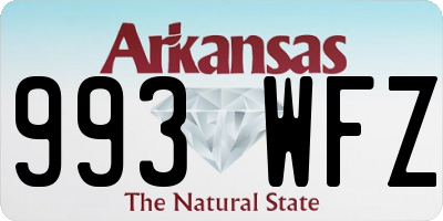 AR license plate 993WFZ