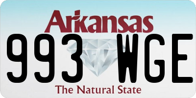 AR license plate 993WGE