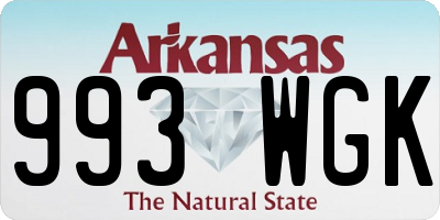 AR license plate 993WGK