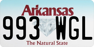 AR license plate 993WGL