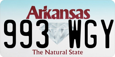 AR license plate 993WGY