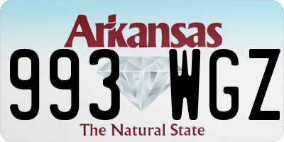 AR license plate 993WGZ