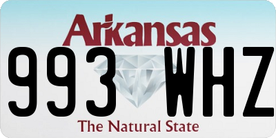AR license plate 993WHZ