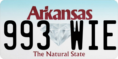 AR license plate 993WIE