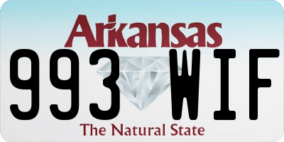 AR license plate 993WIF