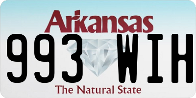 AR license plate 993WIH