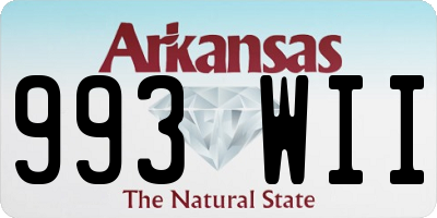 AR license plate 993WII