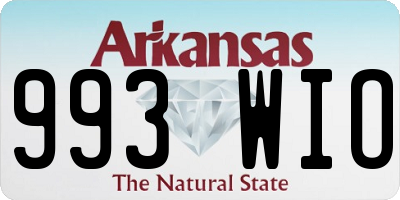 AR license plate 993WIO