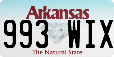 AR license plate 993WIX