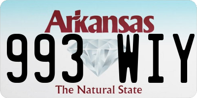 AR license plate 993WIY