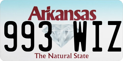 AR license plate 993WIZ