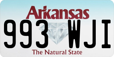 AR license plate 993WJI