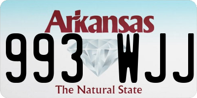 AR license plate 993WJJ