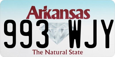 AR license plate 993WJY