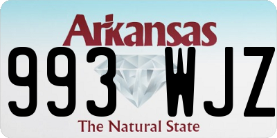 AR license plate 993WJZ