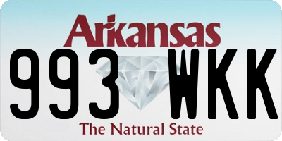 AR license plate 993WKK