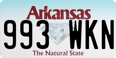 AR license plate 993WKN