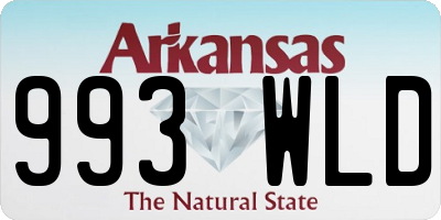 AR license plate 993WLD