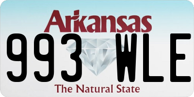 AR license plate 993WLE