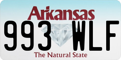 AR license plate 993WLF