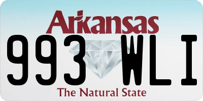 AR license plate 993WLI