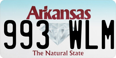 AR license plate 993WLM