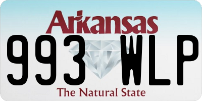 AR license plate 993WLP