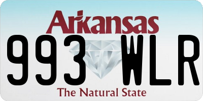 AR license plate 993WLR
