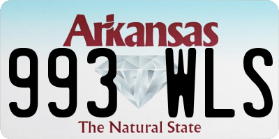 AR license plate 993WLS