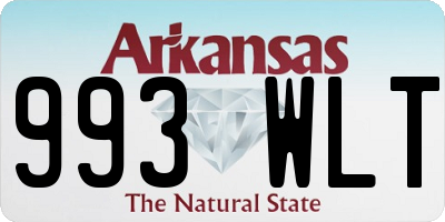 AR license plate 993WLT