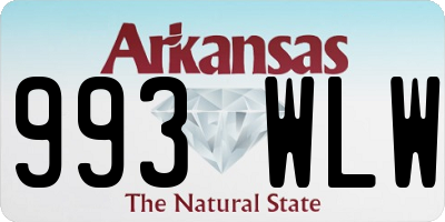AR license plate 993WLW