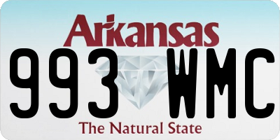AR license plate 993WMC