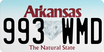 AR license plate 993WMD