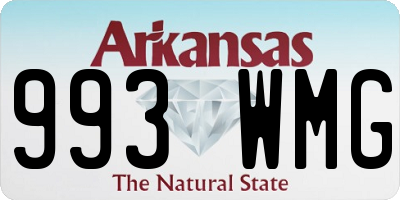 AR license plate 993WMG