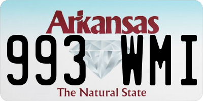 AR license plate 993WMI