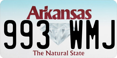 AR license plate 993WMJ