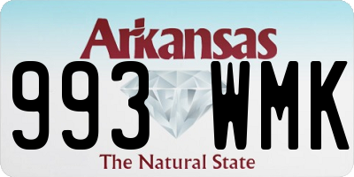 AR license plate 993WMK