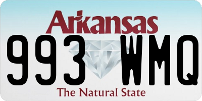 AR license plate 993WMQ