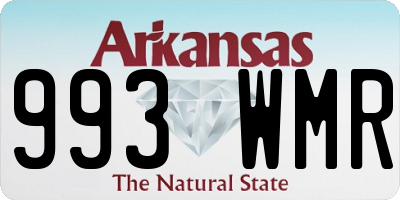 AR license plate 993WMR